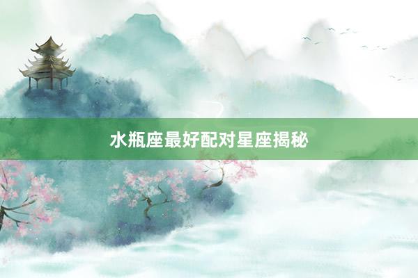 水瓶座最好配对星座揭秘